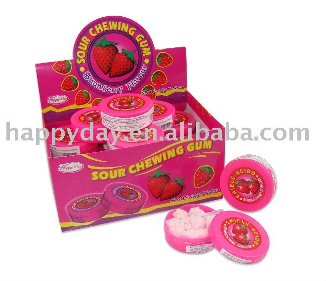 Sour powder with chewing gum001038