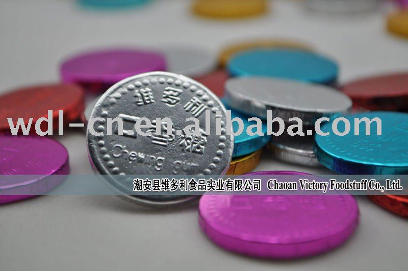 Colorful Coin Chewing Gum