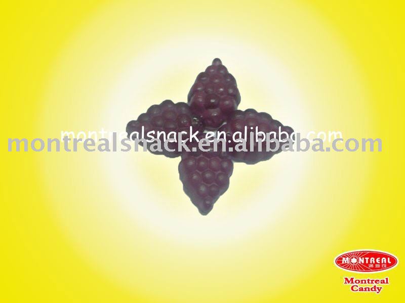 purple grape  shape d  gummy   candy 