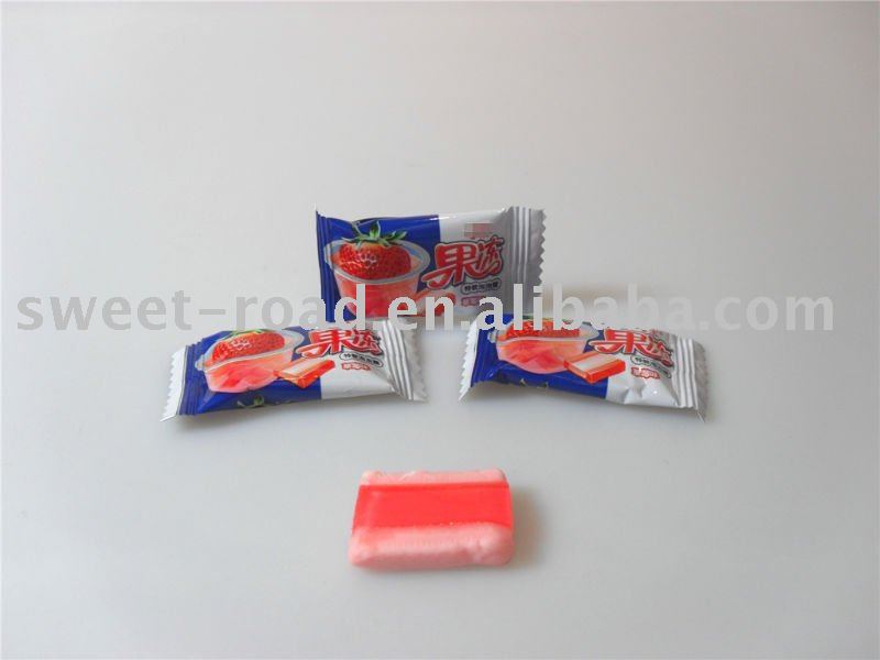 Bubble gum with jelly