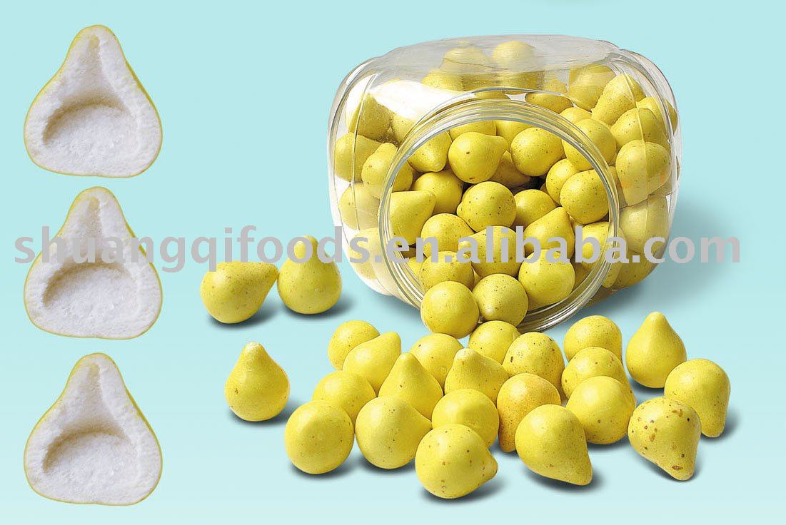 Pear Bubble Gum With Sour Powder