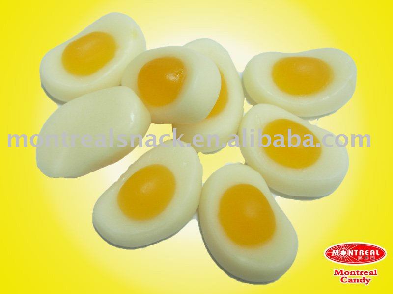 Egg shape gummy candy