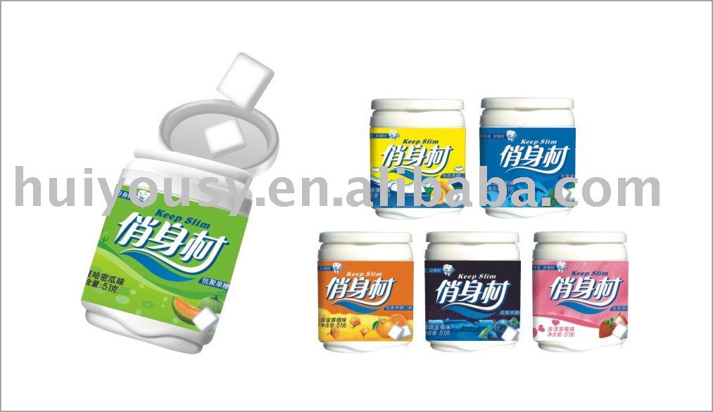 Fruity chewing gum for private label production