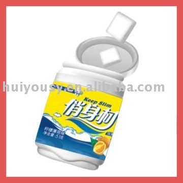 QIAOSHENCAI Herbal Slimming Chewing Gum made of  Fructo-oligosaccharides from Factory