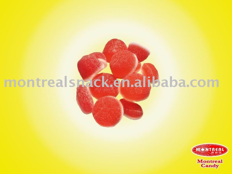 Red bread shape gummy candy