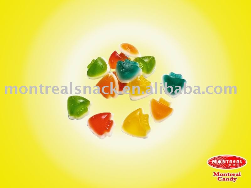 Twodouble fish shape gummy candy