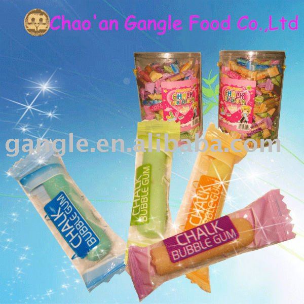 chalk  bubble gum