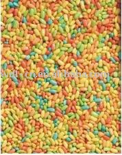 Color bean shaped bubble gum balls  (candy  chewing gum)