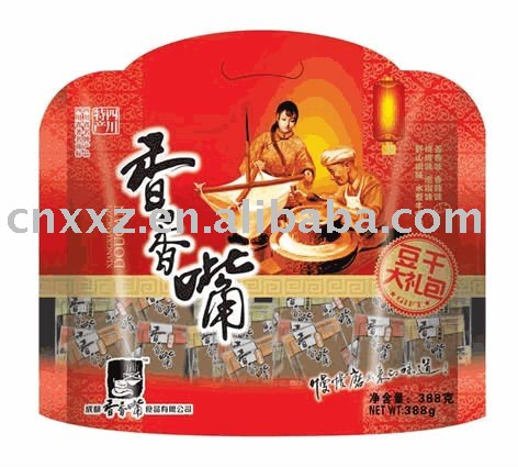 Dried bean curd snack with 6 flavors