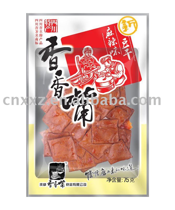 dried bean curd with Hot,pungent  flavor