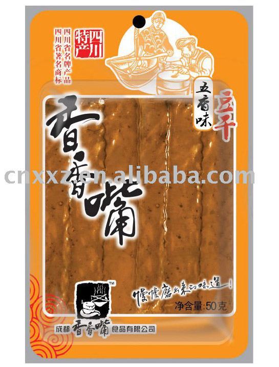 Snacks dried bean curd cake with spiced flavor