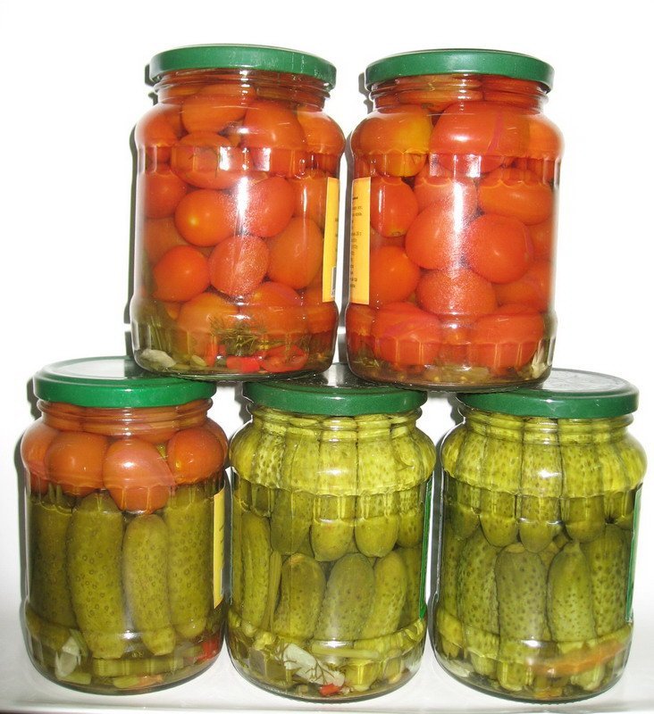 Cucumber and tomato