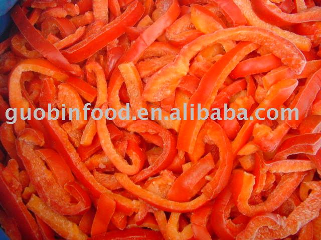 IQF red pepper(slices)