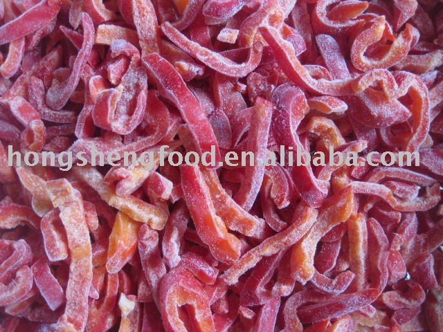 IQF red  pepper strips