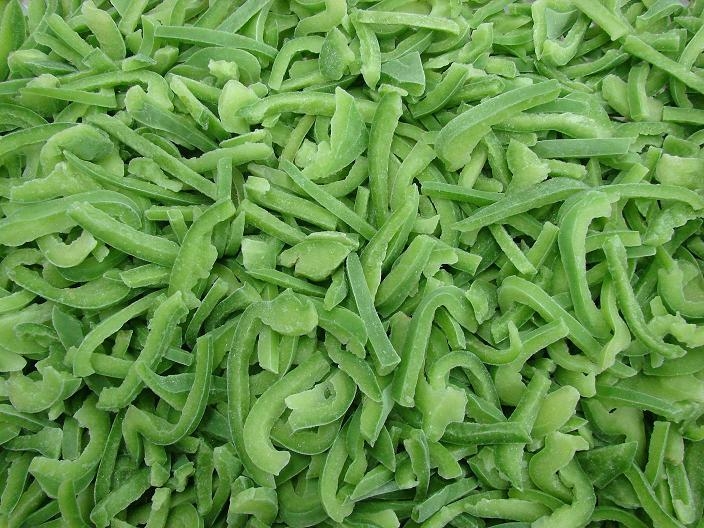 IQF green paprika slice