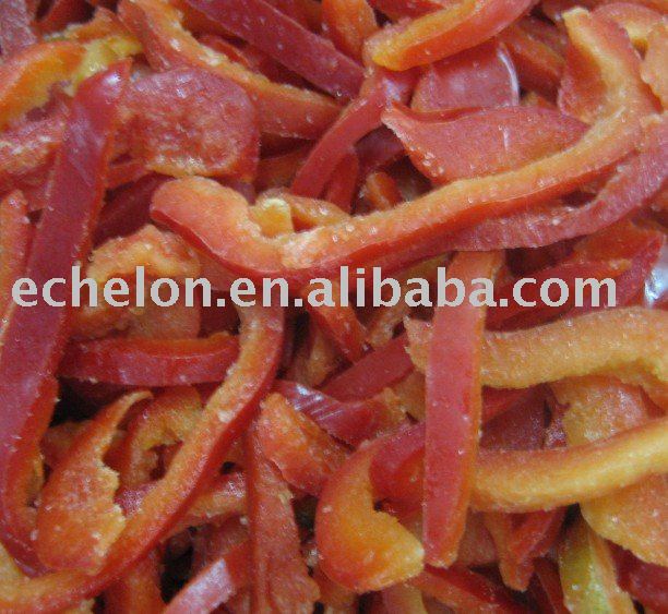 frozen red pepper strips