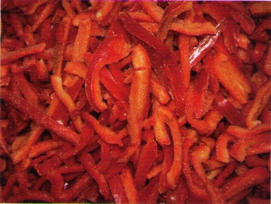 Frozen red pepper Dices   slices