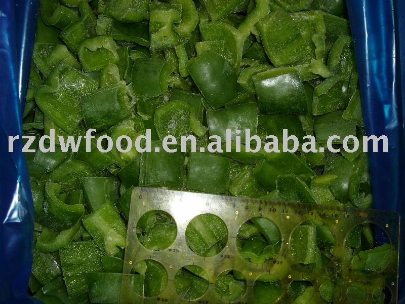 frozen  green pepper dices
