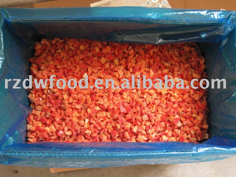 frozen  red   pepper  slice