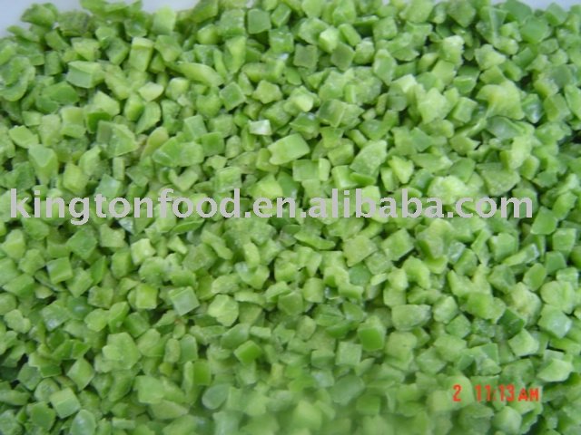 frozen green pepper dice,China price supplier - 21food