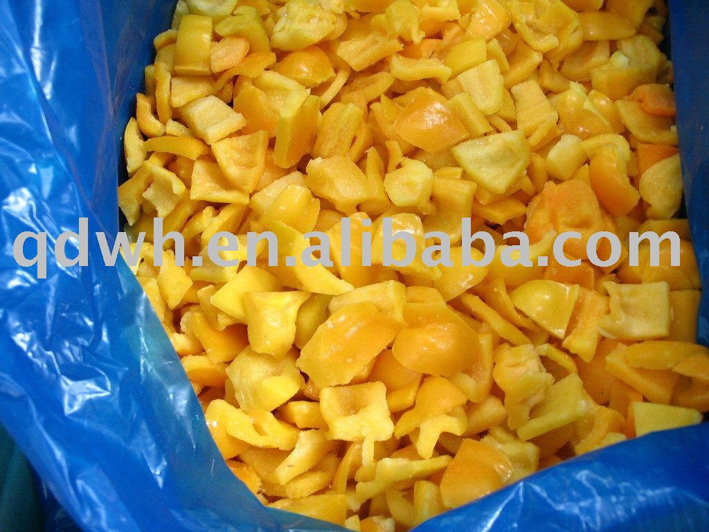 Frozen yellow pepper