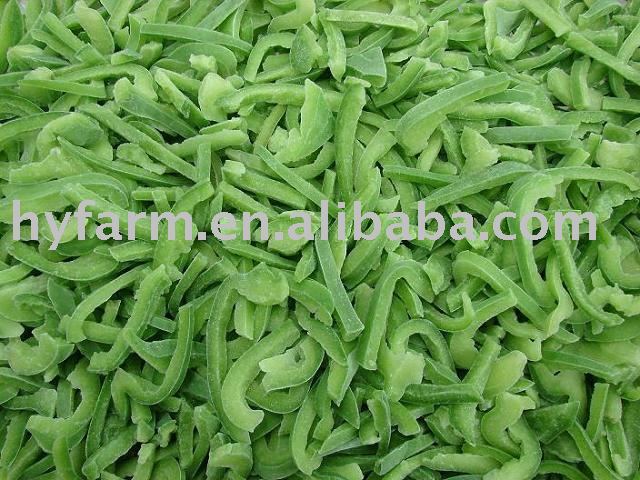 IQF Green Paprika slice, IQF Pepper,Frozen vegetable