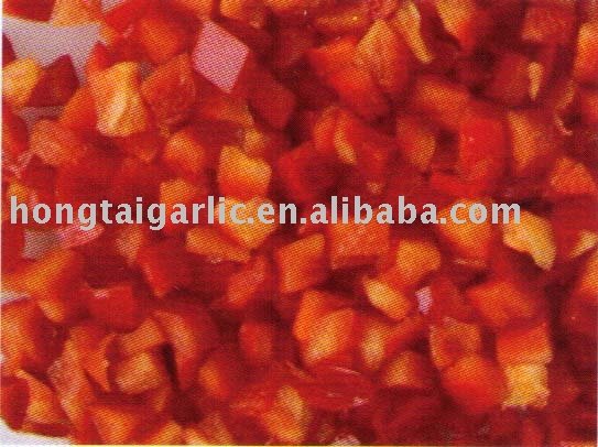 frozen red pepper dices