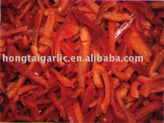 frozen  red   pepper  slices