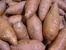 fresh sweet potatoes