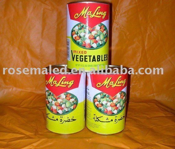 canned  mixed vegetable food in China