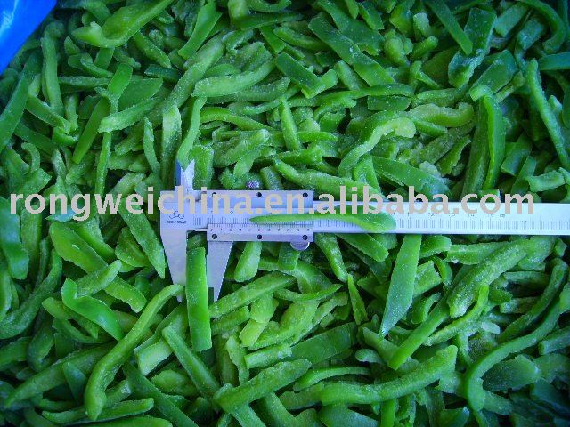 Frozen IQF Green Pepper dices