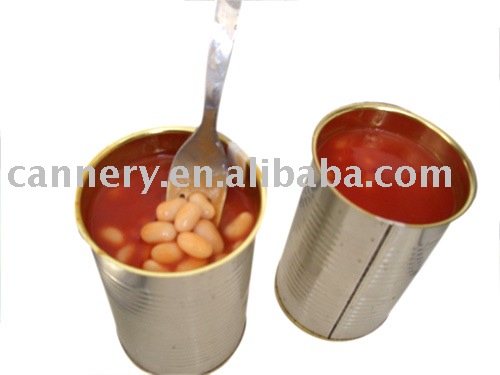canned white beans in tomato sauce