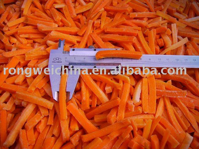 Frozen carrot slices, IQF carrot slices
