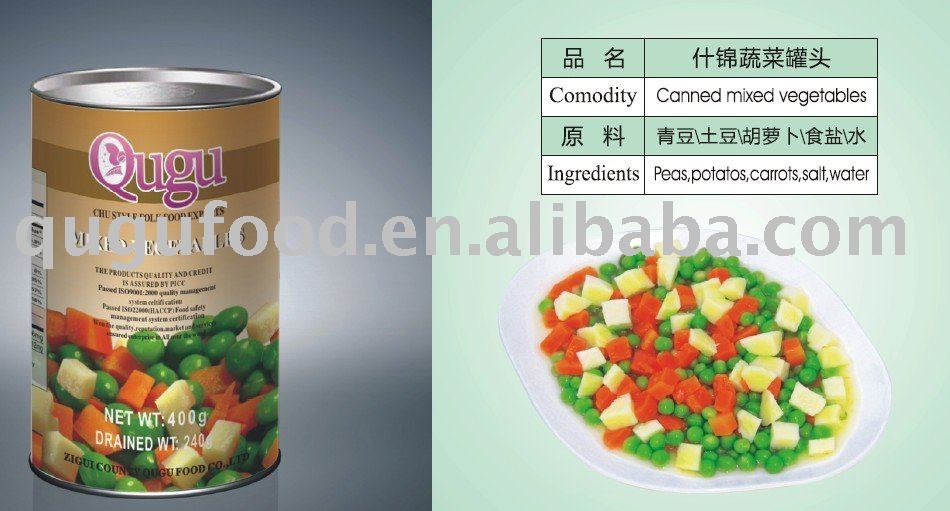 FDA canned mix vegetables