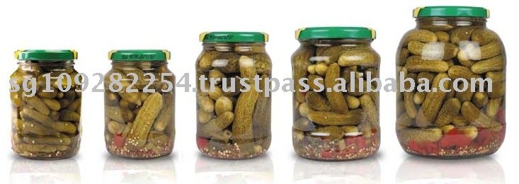 Pickled Cornichons 3-6 cm, 6-9 cm in 720ml ,1000ml and 1415 ml glass jars
