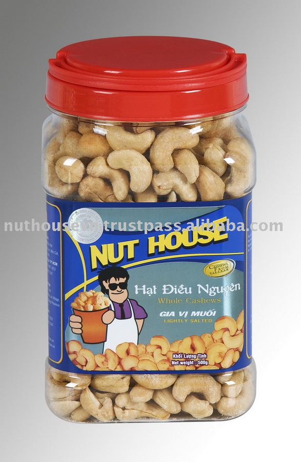 Salted Cashew  Nut s in  Plastic  Jar