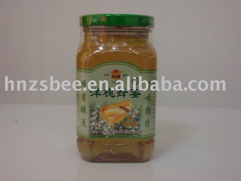 acacia Honey in glass bottle