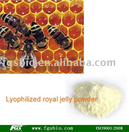 Lyophilized royal jelly powder