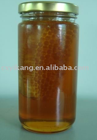 453g Glass Comb  honey