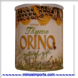 Orino Thyme honey in 2lb can.