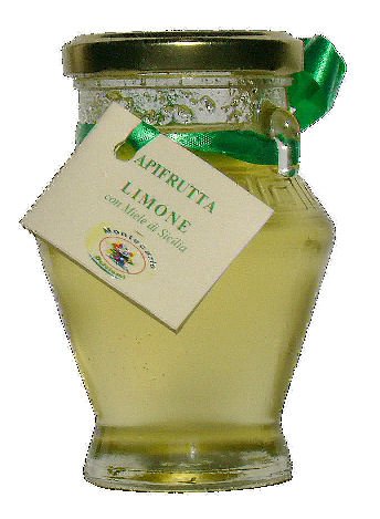 Natural  Honey  aromatize to the lemon in  jar 
