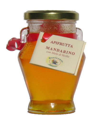 Natural Honey aromatize to the Mandarin in jar