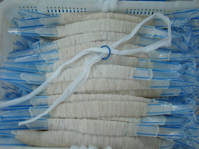 tube natural salted sausage hog casing