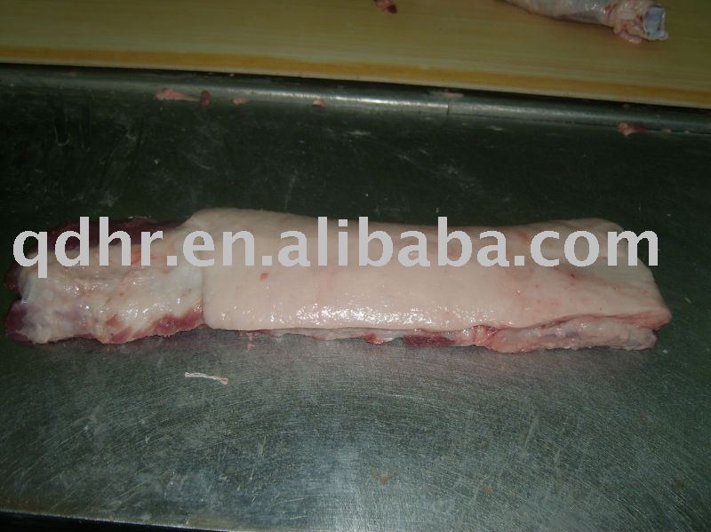 frozen pork loin bone in,fat on