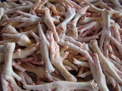 frozen processed chicken feet and paw