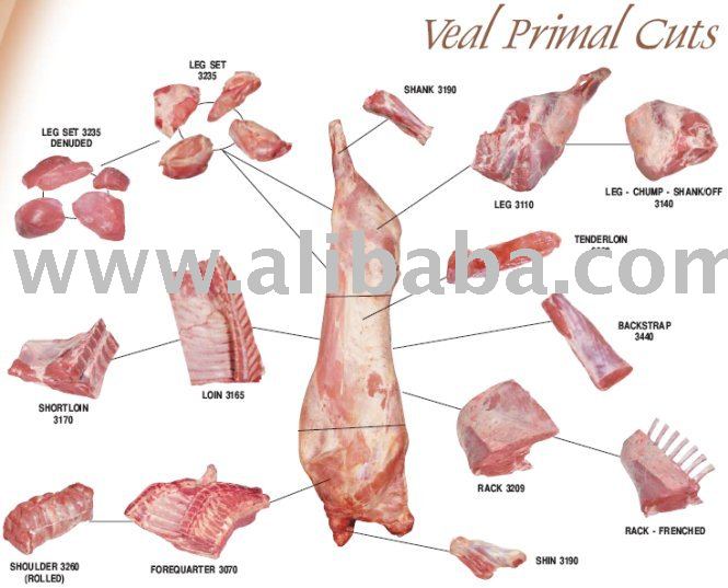 MEAT HALAL : VEAL COMPENSATED BONELESS