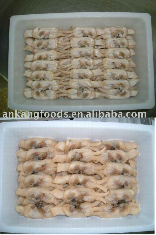 Fully cooked razor clam meat