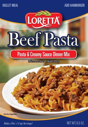 Loretta Beef Pasta Dinner Kit (Instant Pasta Dinner)