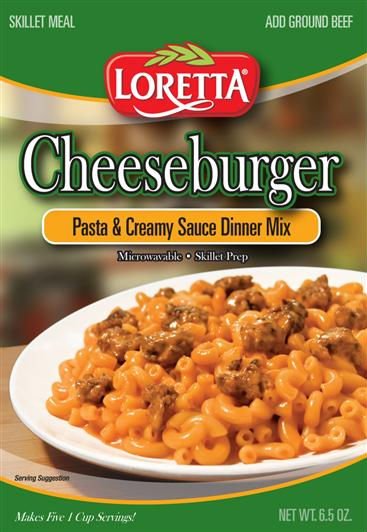 Loretta Cheeseburger Dinner Kit (Instant Pasta Dinner)