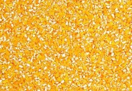 Corn  grits  and corn meal used in extruded  snack  food , breakfast cereals, breweries